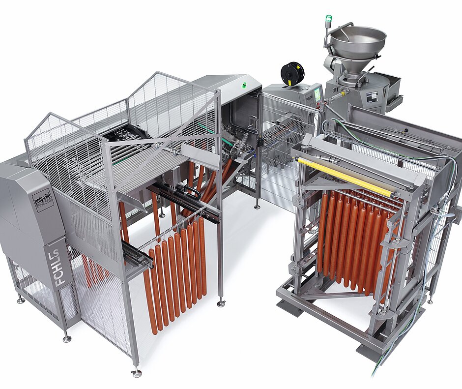 Maschine zur Automation von Poly-Clip System Maschine zur Automation von Poly-Clip System